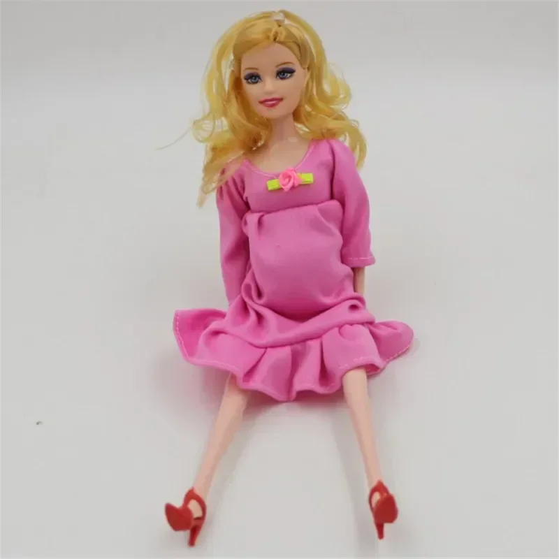 [Lustig] 4 teile/los 30 cm Neue Pädagogische Echte schwangere puppe anzüge mama puppe haben ein baby in ihre bauch figur schwangere frau modell spielzeug