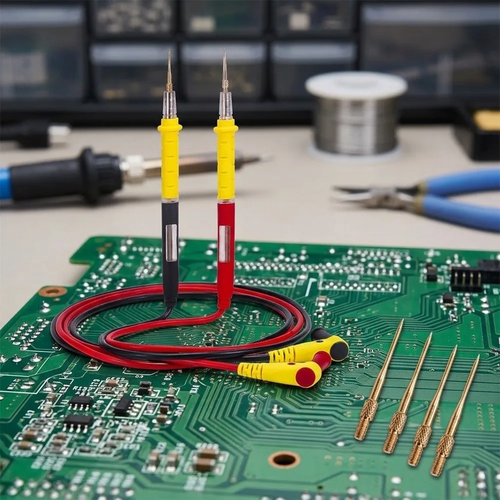 Electrical Diagnostic Probe Leads with Needle Tips Designed for Use in Power Supply Repair and Signal Path Analysis