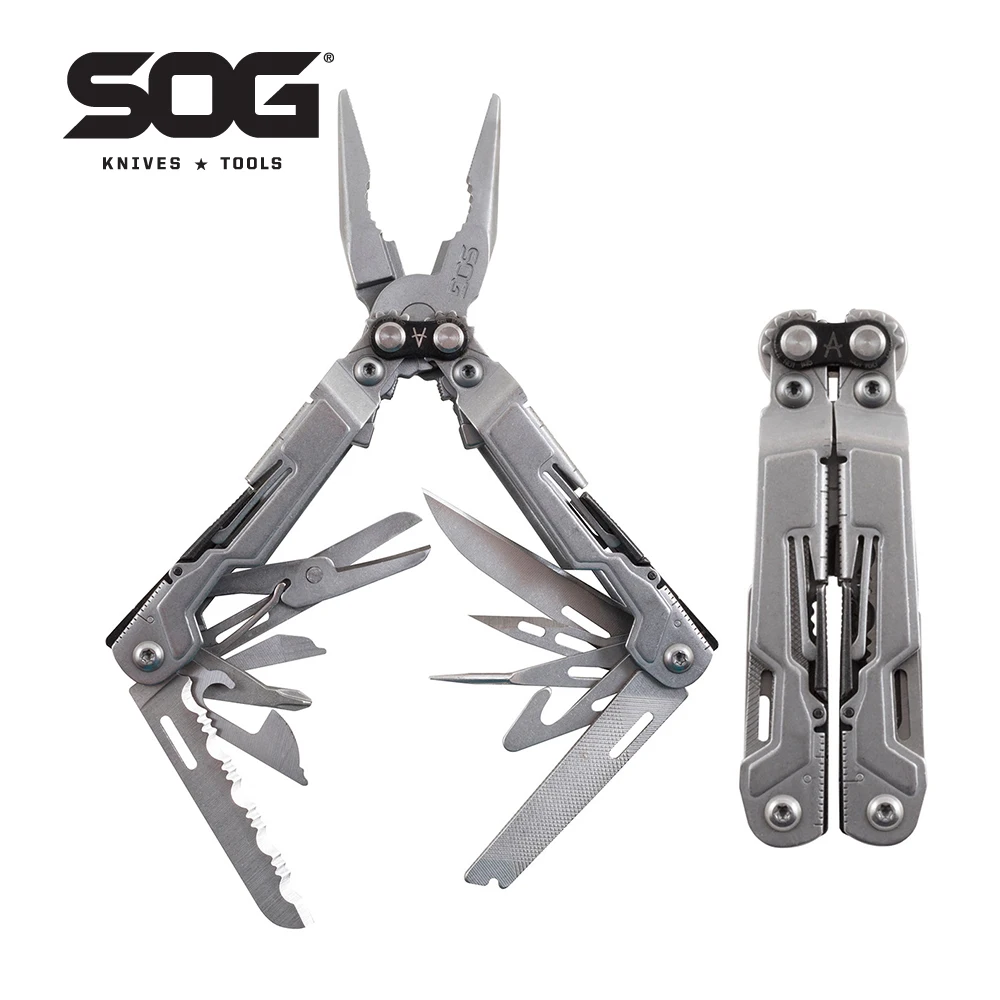 

SOG 18 in 1 PowerPint Mini Multi-tool Pliers EDC Pocket Folding Multifunctional fishing Plier Outdoor Camping Hand tools-PP1001