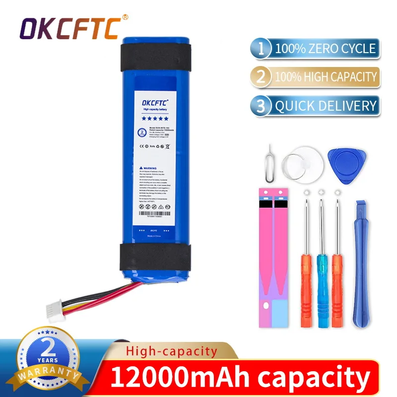 OKCFTC 12300mAh Battery for JBL Xtreme 2 2nd Player SUN-INTE-103 2INR19/66-2 ID1019 Xtreme2 Xtreme 3 Xtreme3