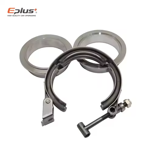 304 Stainless Steel Quick Release V Band Clamp universal Car Turbo Exhaust Pipe Vband Clamp Male Female Flange V Clamp Kit