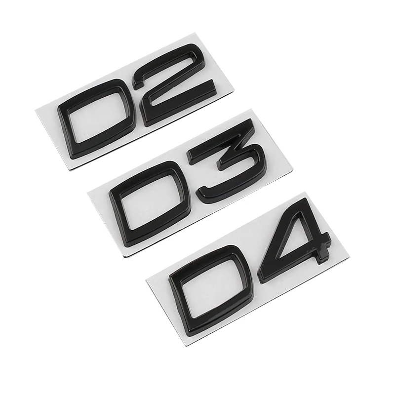 

Car Metal D2 D3 D4 D5 D6 D7 Words Logo Badge Emblem Decals Sticker For Volvo S40 S60 S80 S90 XC40 XC60 XC90 V40 V60 V70 V90 C30