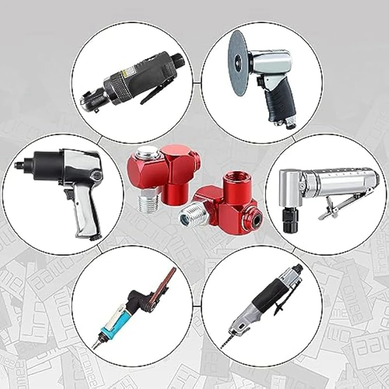 ABUL-2Pcs 360 Degree Swivel Air Hose Connector Industrial Air Fitting For Pneumatic Tools