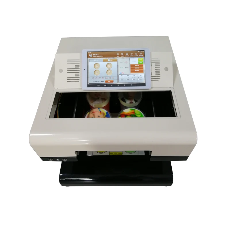 （2026）hot 20*20cm Printing Size Edible Cake  Coffee Printer with Tablet PC