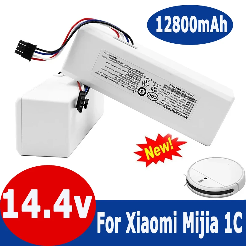 

14.4V 12800Mah P1904-4S1P-MM Battery for Xiaomi Mijia 1C STYTJ01ZHM Robot Vacuum Mop Cleaner Accessories Parts Original