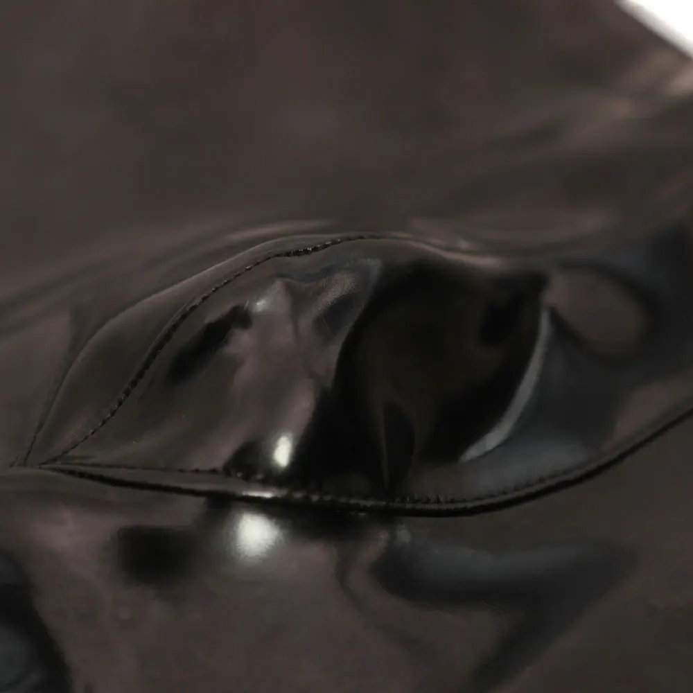 Pantaloni a matita in pelle PU da uomo in lattice di stoffa di moda Pantaloni a gamba sottile attillati sexy in PVC lucido Uomo Nightclub Pantaloni modellanti punk Sexy