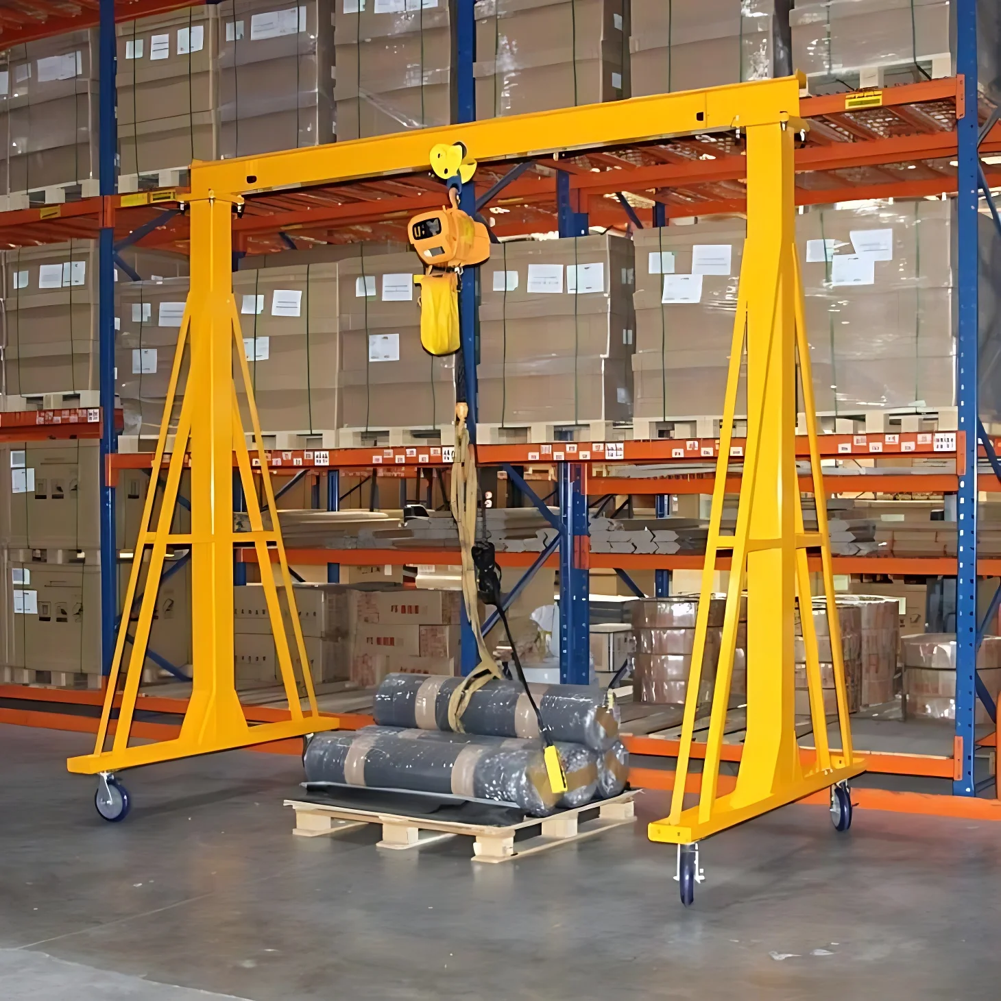 

Deposit Price Bestselling 5 Ton Small Boat Gantry Crane Electric Hoist Trolley Winch System Enclosed Design