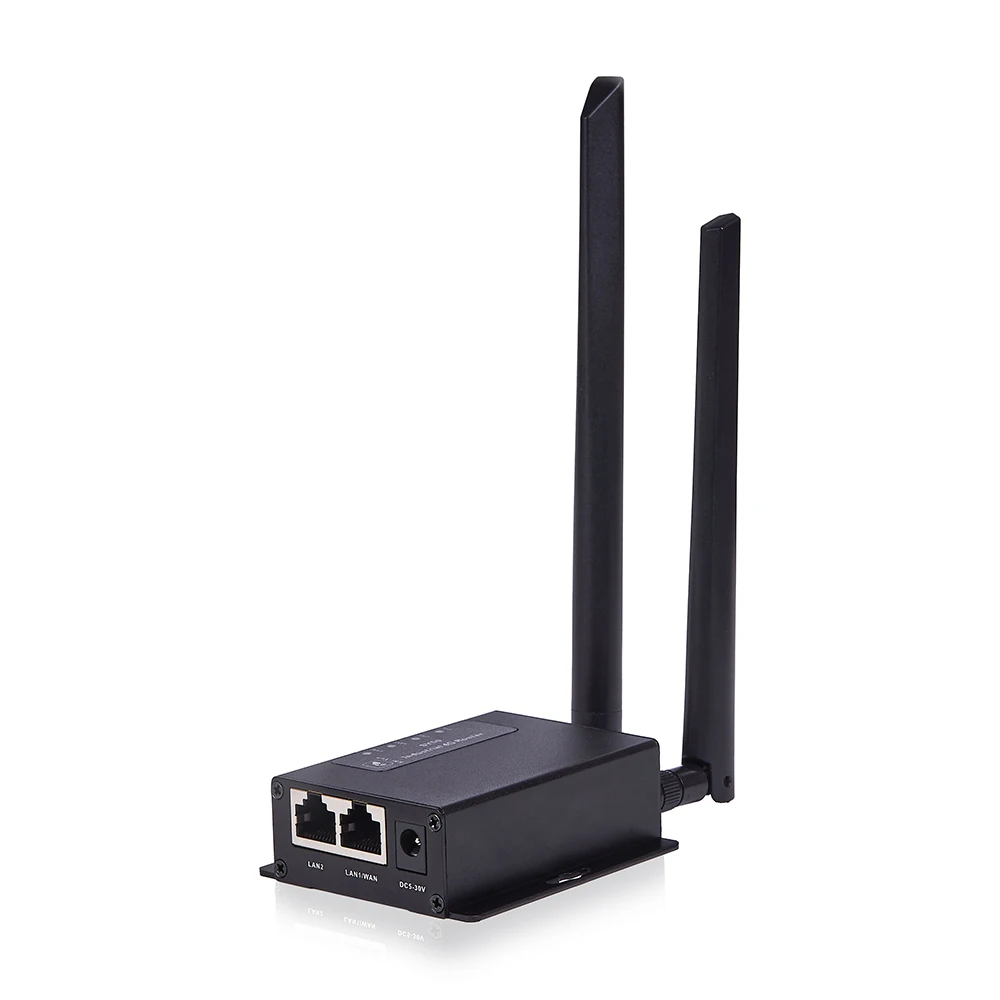 Qualcomm Chip Module Wide Voltage Input DC 5 to 30V Metal Housing Industrial 4G LTE Router for Remote Monitoring