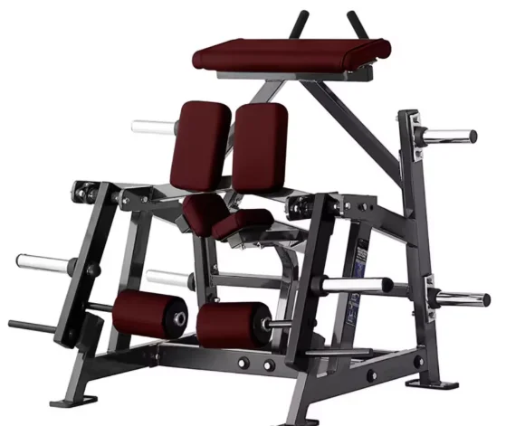 Steel ISO Lateral Kneeling Leg Curl Machine Gym Strength Training Exercise With Plate Loaded Leg Press