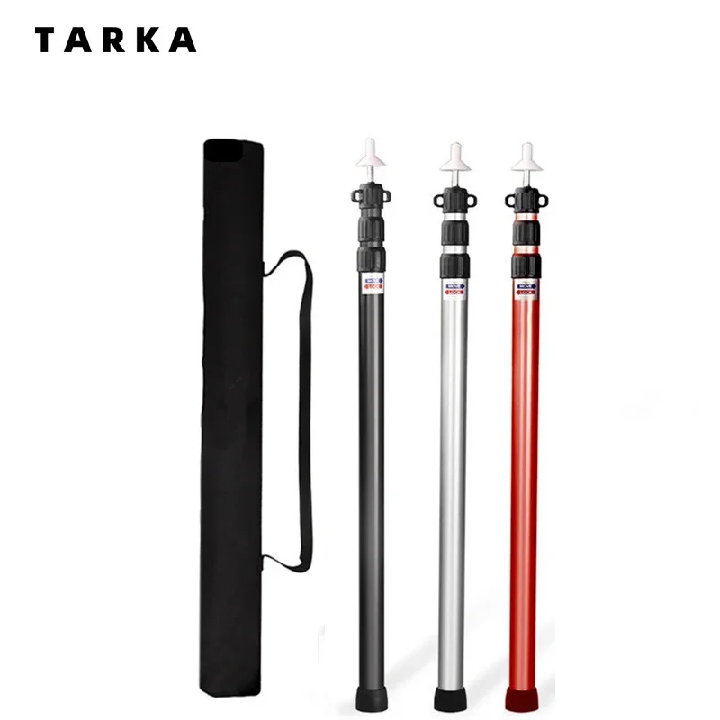 

TARKA Camping Adjustable Tent Pole Thicken Aluminum Alloy Tent Support Rods Beach Shelter Tarp Awning Replacement Pole For Hikin