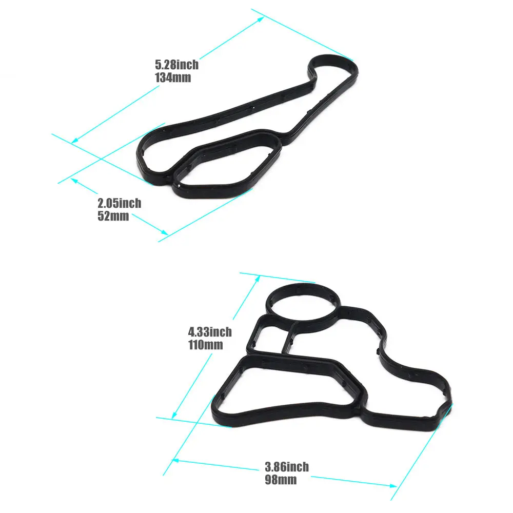 11428637820 11428637821 segel Gasket perumahan pendingin & Filter minyak untuk BMW Z4 X3 X5 128i 328i X1 X3 X5 N26 N52 N54 Aksesori Mobil