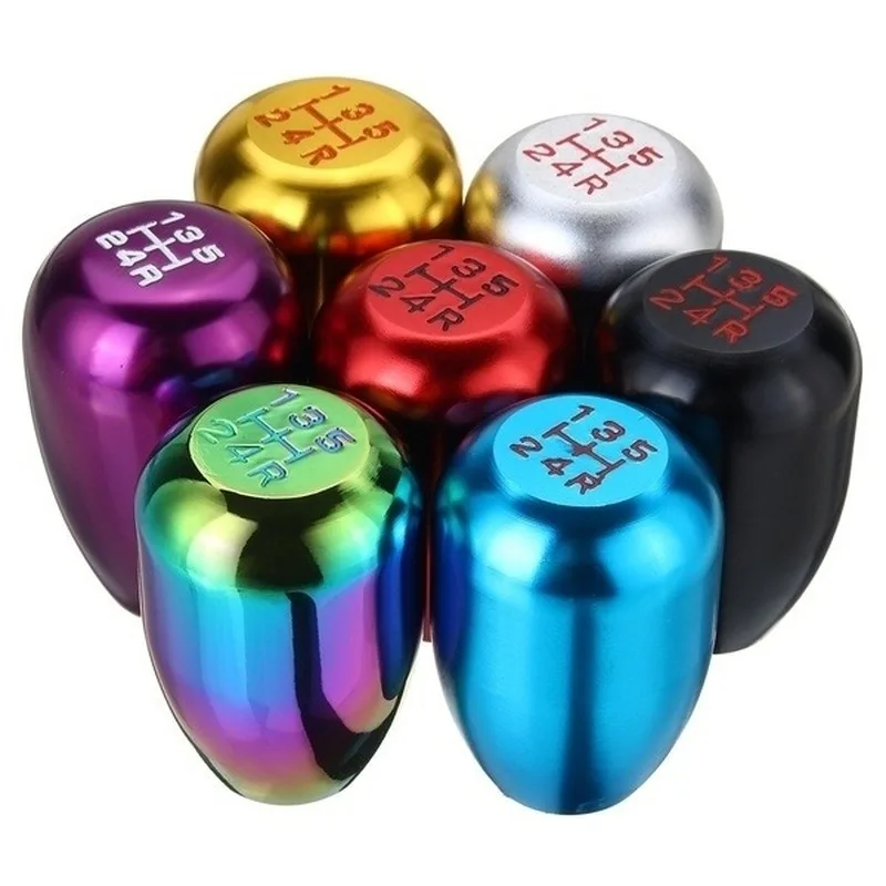 Universal Manual NEO CHROME Gear Stick Shifter 5 Speed Car Shift Kno