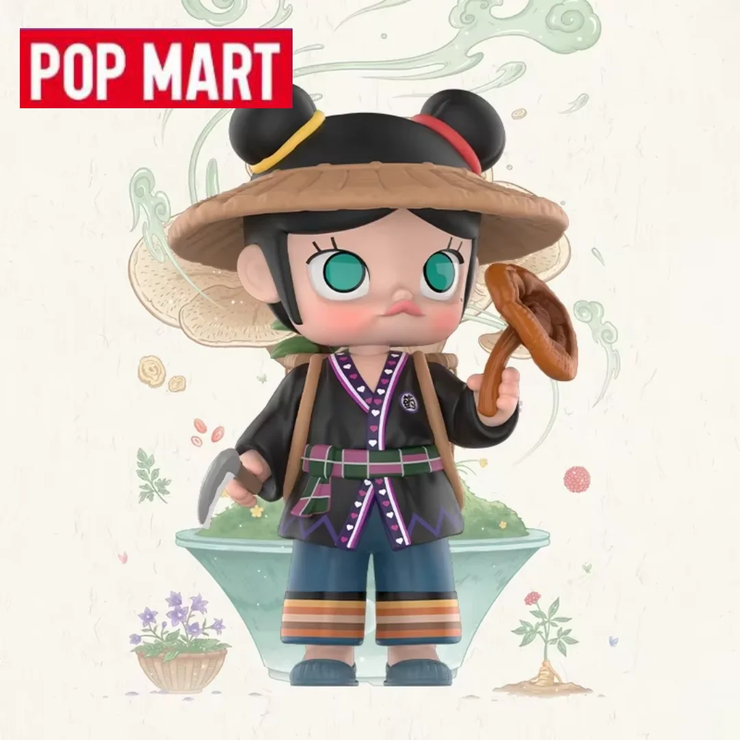 

POP MART MOLLY Ling Zhi Series Kawaii Anime Action Figure Blind Box Chinese Herbal Mystery Dolls for Girls Anime figures Desktop