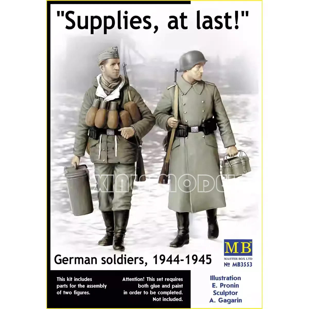 

Master Box Plastic Assembled Model Kit MB3553 "Supplies, At Last!" German Soldier, 1944-1945 1/35