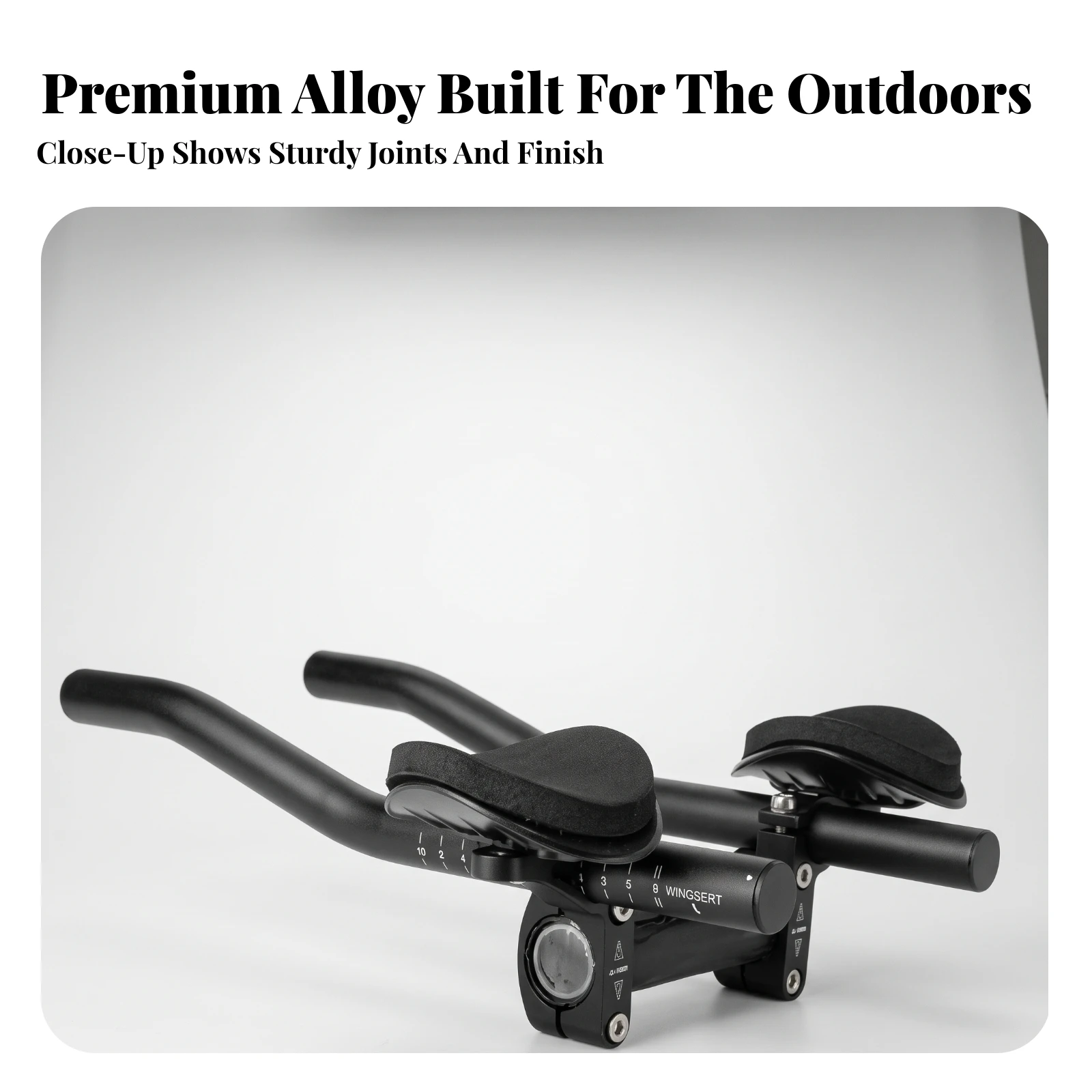 Split Aero Bar Comfortable Cycle Rest Bar Aerobars Strong Time Trial Bar Secure for Triathletes, Long-Distance Riding