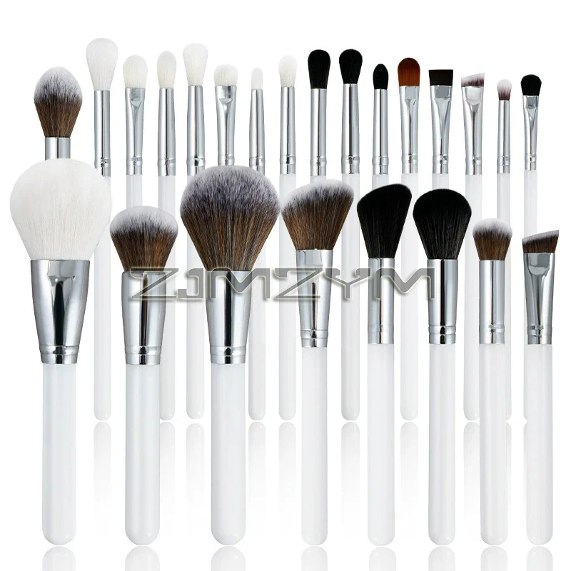 Makeup Brush Set 24pcs Powder Foundation Blush with Bucket Eyebrow Eyeshadow Brushes Cosmetics Kit