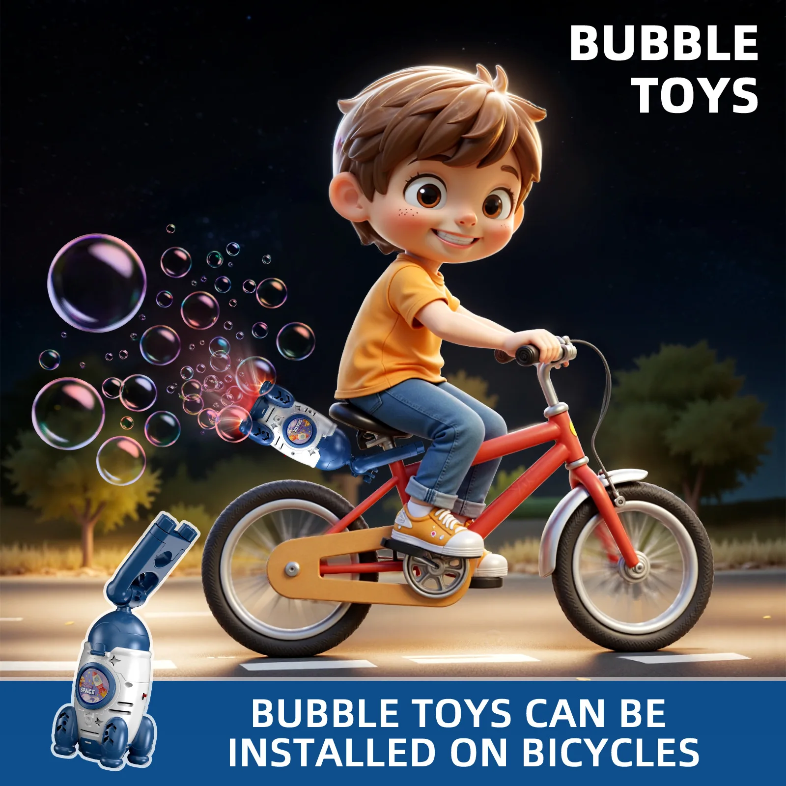 Bubble Machine Car Didi Bubble Pendant Light Swinging Motorcycle Bicycle Rear Seat Bubble Machine