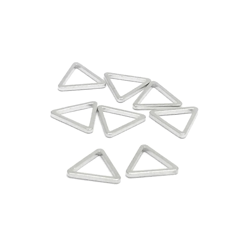 50 sztuk 9/15/17/20/24/29/20x25MM mosiądz kształt trójkąta zamknięte pierścienie łączyć pierścienie Diy komponenty do biżuterii akcesoria hurtowo — zdjęcie 5