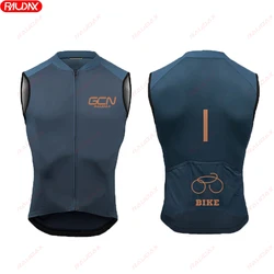 RAUDAX GCN Chaleco de bicicleta para hombre, chaqueta sin mangas a prueba de viento para bicicleta de montaña, protección UV, chaleco para bicicleta todoterreno, Verano