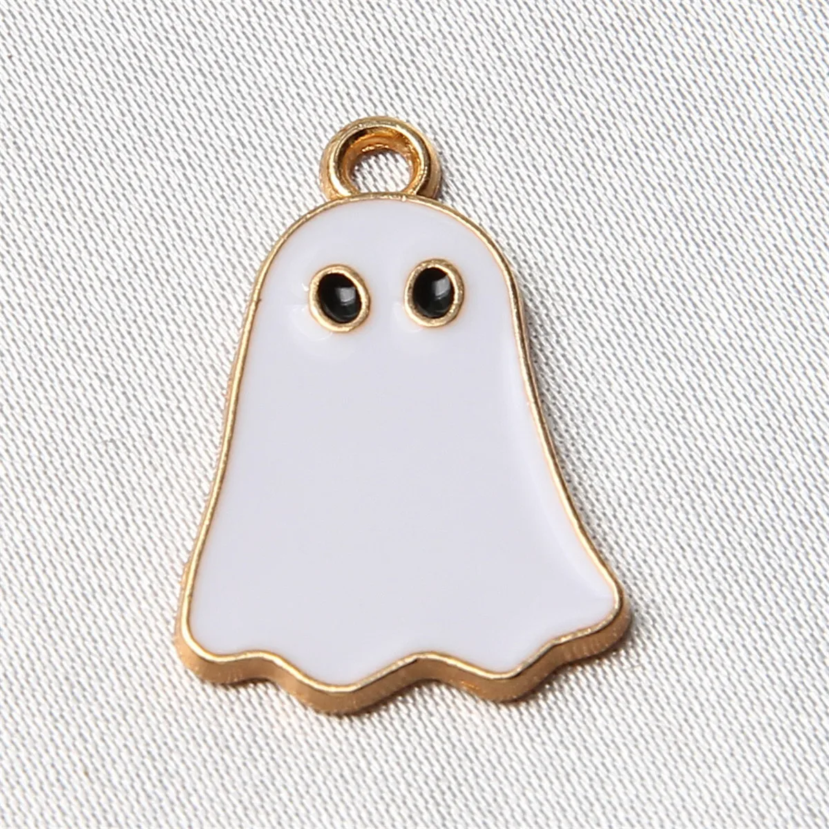 50pcs cute cartoon accessories Black and white Little devil Little Dinosaur dripping oil alloy pendant pendant accessories image 3