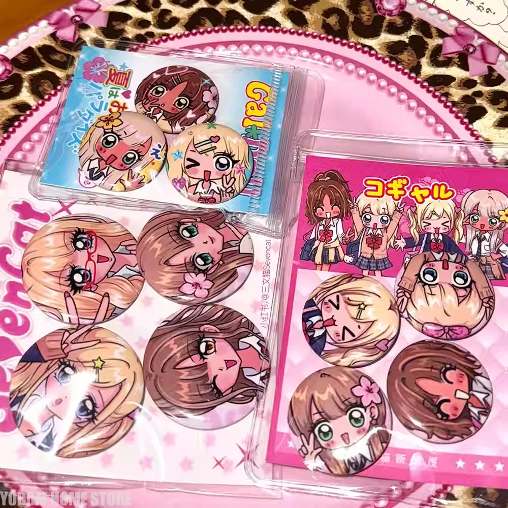 1 Juego de insignias de Anime Retro Showa Hot Girl Student Girl, alfileres para mochila escolar, bolso de mano, pantalones, chaqueta escolar