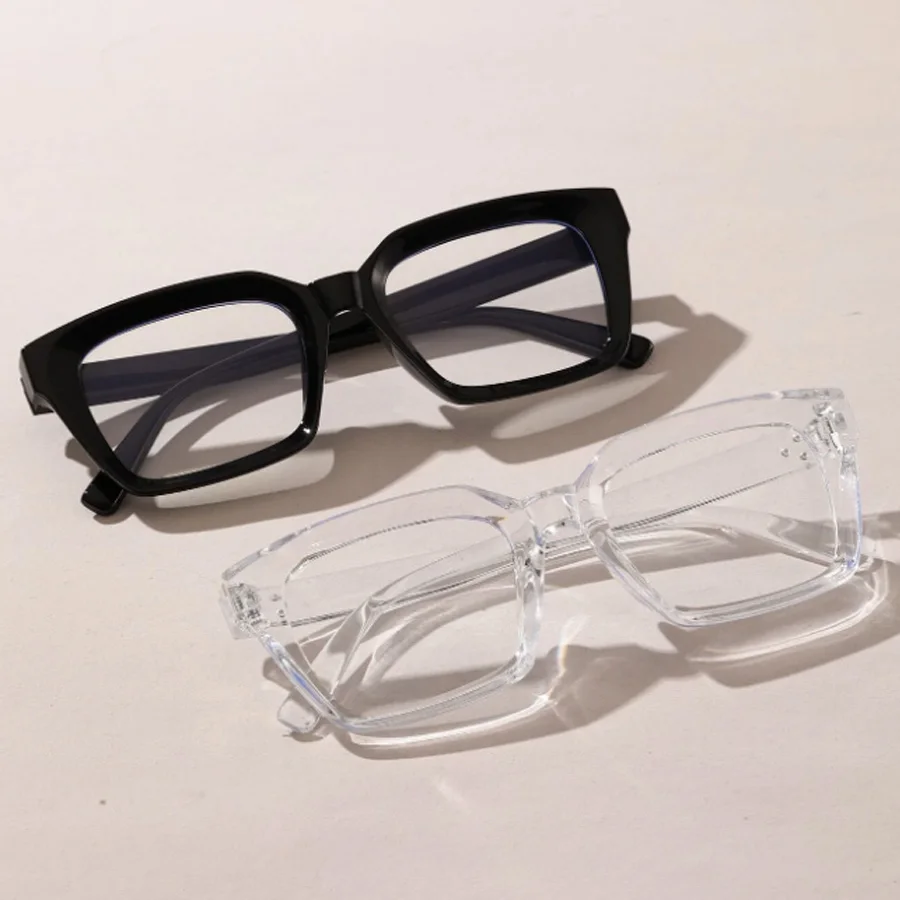 2/3 PCS Women\'s Square Frame Transparent Glasses fashion Sunglasses Daily Holiday Decoration Glasses