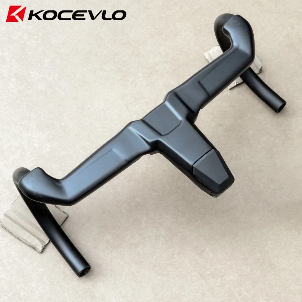 KOCEVLO K04 EVO Road AERO Carbon-Integrallenker 28,6/31,8 mm mit Abstandshaltern, interne Kabelführung, OD2 Rennradlenker – Detail 13