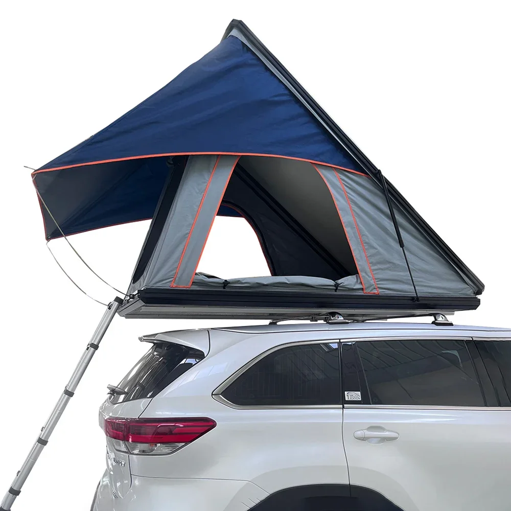 Sunday Campers Hard Aluminum Shell Rooftop Tent Outdoor Camping Folding Triangle Roof Top Tent