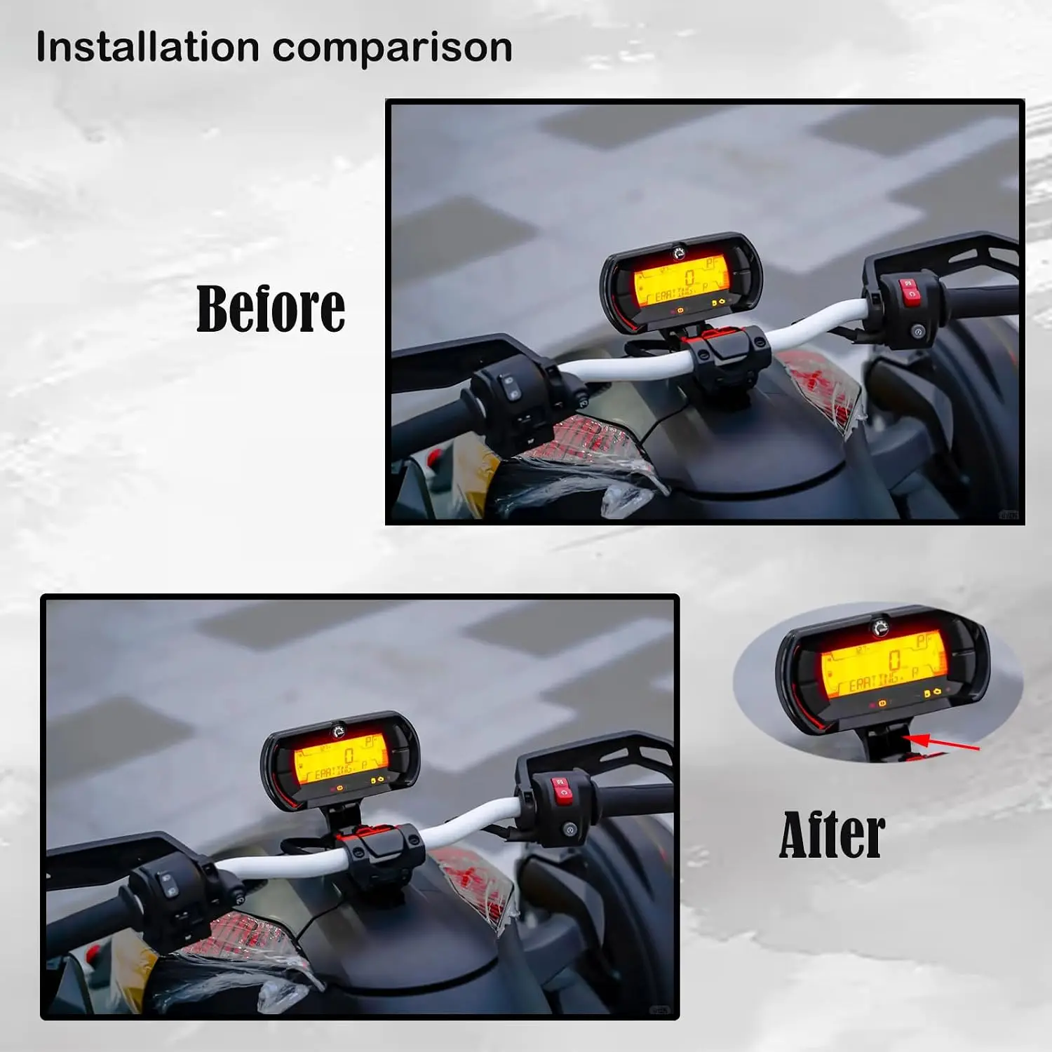 Gauge Riser For Can-Am Ryker 600 / 900 Rally Sport 2019-2025 7/8