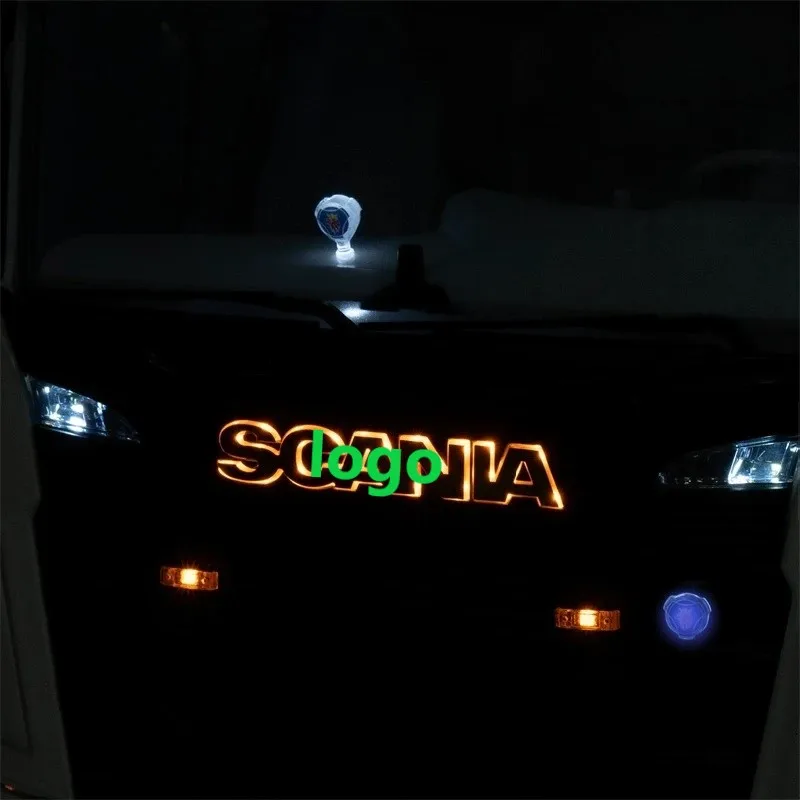 1:14th Scale LED Illuminated Logo for Tamiya RC Dump Truck For SCANIA 770S 56368 56371 Car Accessories