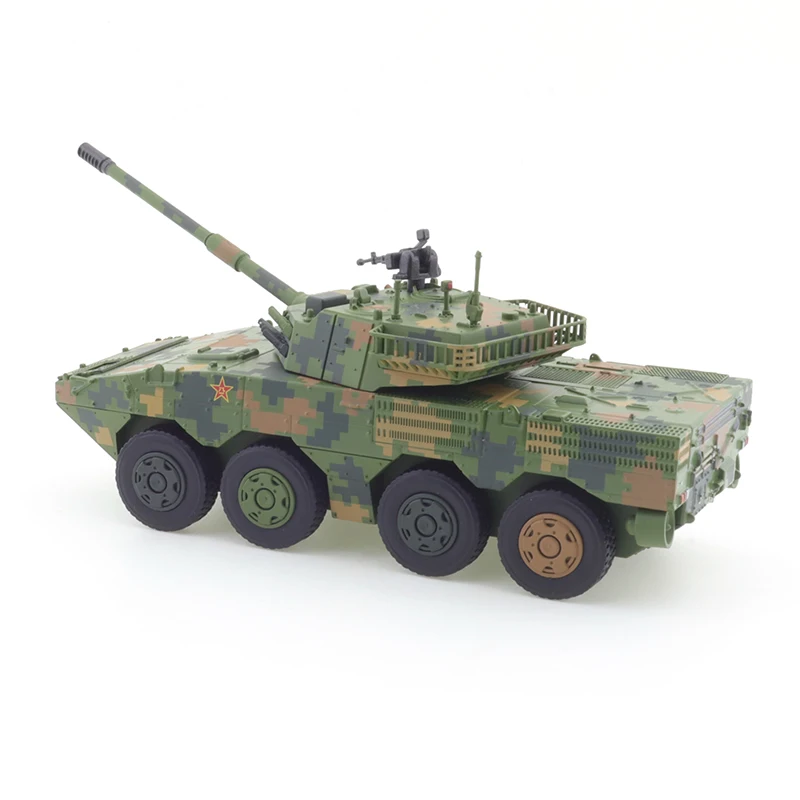 XCARTOYS 1/64 11 Wheeled Armored Assault Vehicle Green Camouflage Car Alloy Vehicle Diecast Model Kids Xmas Gift Toys for Boys