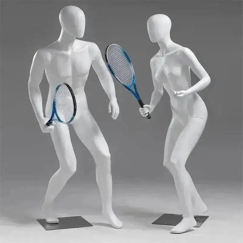 Full Body Mannequin Sporting Goods Store Display Stand Clothing Store Golf Tennis Female Plastic Mannequin Torso Clothes Dummy Z