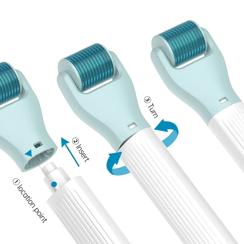 10 In 1 Derma Roller Kit Gezicht Massager Jade Ijs Roller Baard Haar Groei Microneedling Derma Rolsysteem Gezichtsverzorging