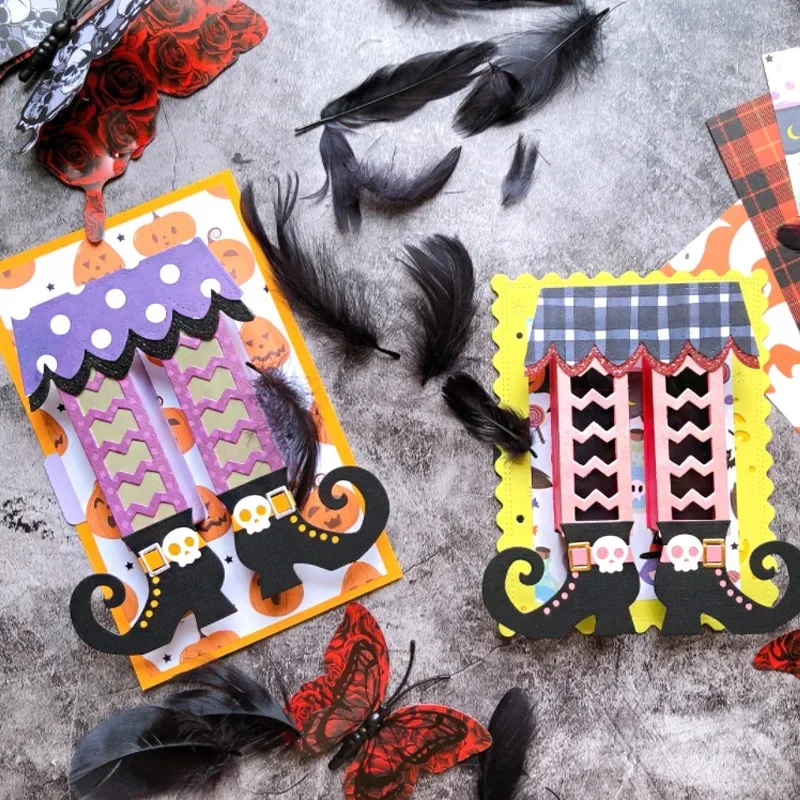 Witch Return Box Card Metal Cutting Dies Stencils for DIY Scrapbooking/album Decorative Embossing DIY Paper Cards