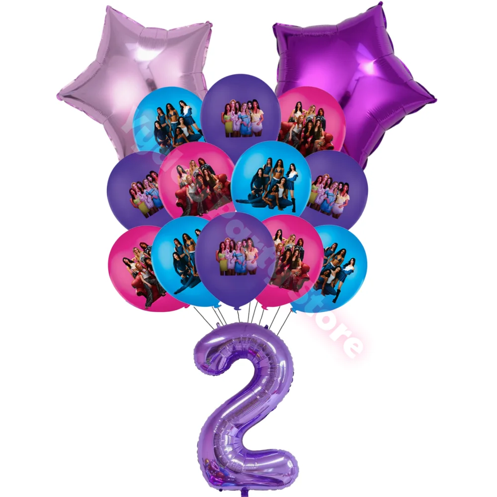 Idol K&Katseye Verjaardagsfeestje Gunsten Armband Sticker Sleutelhanger Kpop Meisje Ballonnen Feestdecoratie Fans Geschenken Babyshower Suppli