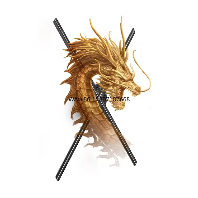 

3D Holographic LED Fan Display Projector 65cm 3D Holographic Technology WiFi Controlled Advertising Equipment
