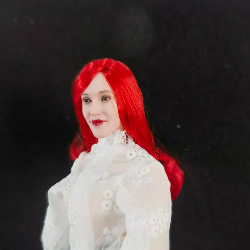 

Масштаб 1/6, длинные короткие рулонные прямые волосы, смеющаяся экспрессия, красота, модель резьбы в виде головы солдата для 12-дюймовой куклы из бледной кожи