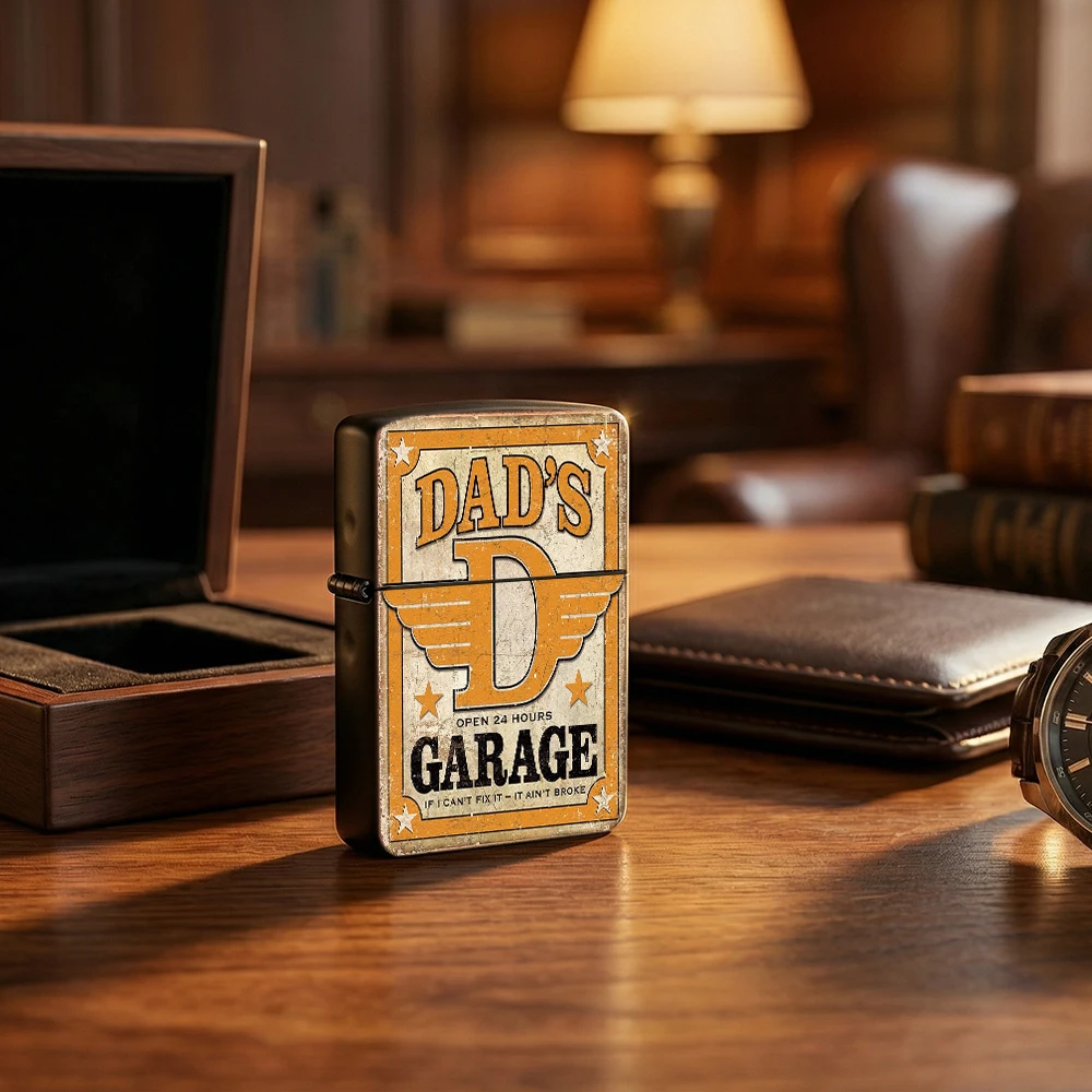 Vintage Collectible Lighters - Isqueiro Vintage Flip Top, Placa de