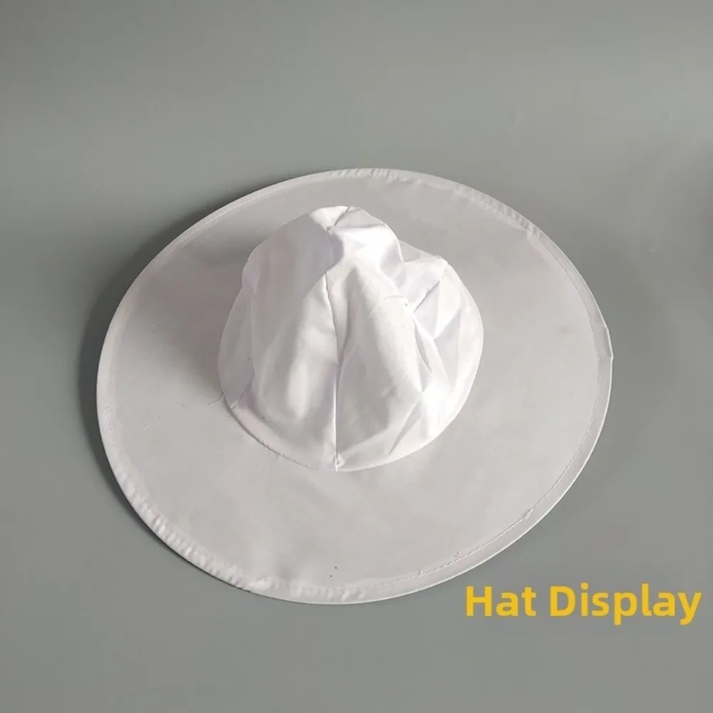 Portable Thickened Mesh Beekeeping Hat with Brim Foldable Mosquito Net Hat Sunscreen Anti UV Protective Bee Hat Outdoor Fishing