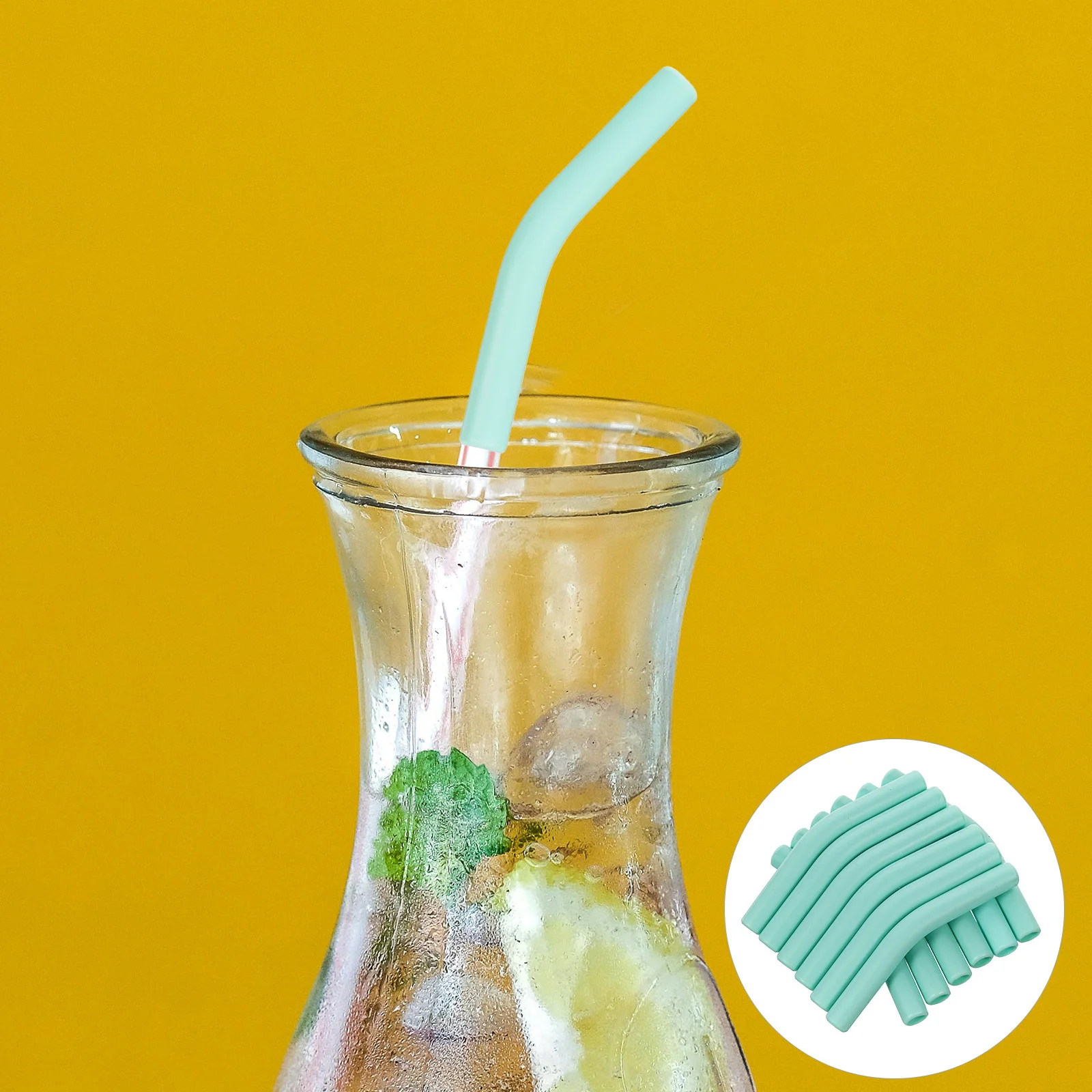 

Soft Touch Silicone Straw Sleeves Anti-Leak Suitable for Metal Glass Straws Dishwasher Safe Fun Patterns Daily Use Home