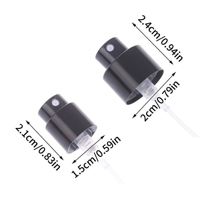 Aluminium-Parfümflasche, passende Düse, 15 mm, 20 mm Flaschenverschluss, feiner Nebelsprüher, Flaschensprüher, verwendet für 15 mm Bajonetttyp