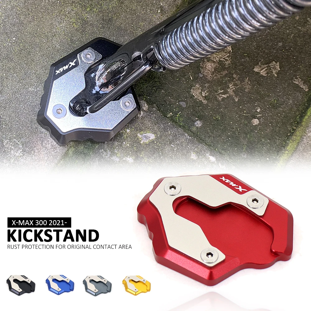 

Motorcycle CNC Side Stand Enlarge Extension Kickstand Accessories For YAMAHA X-MAX300 XMAX X-MAX 300 xmax300 XMAX300 2021 2022