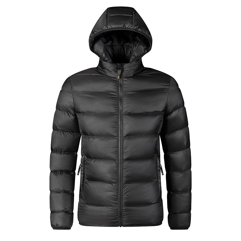 Parkas com capuz grosso masculino, jaquetas quentes, casaco casual impermeável e à prova de vento, parkas novos, outono e inverno