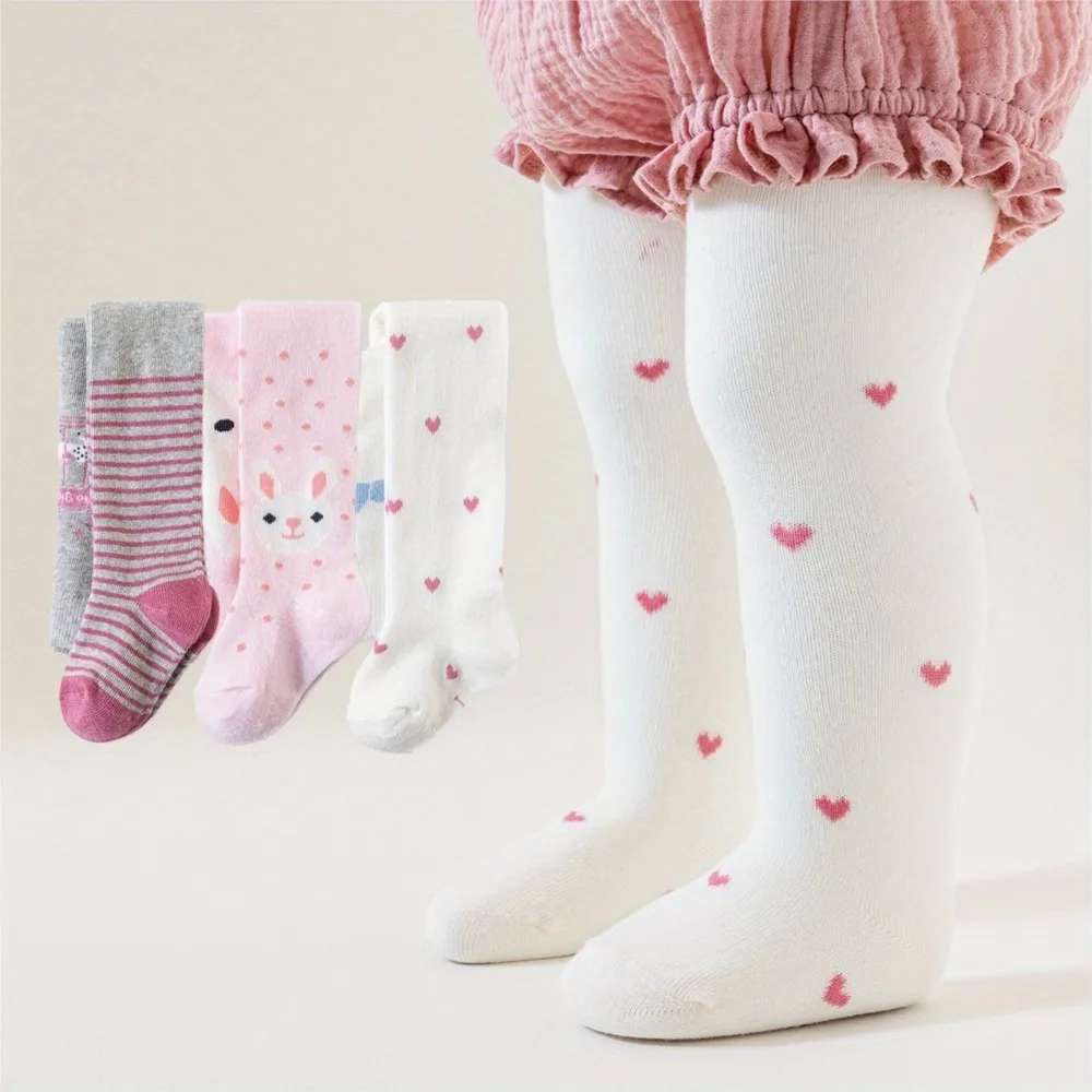 newborns stockings baby girl boy pantyhose large PP design girls' princess heart-shaped striped pantyhose baby photo pantyhose