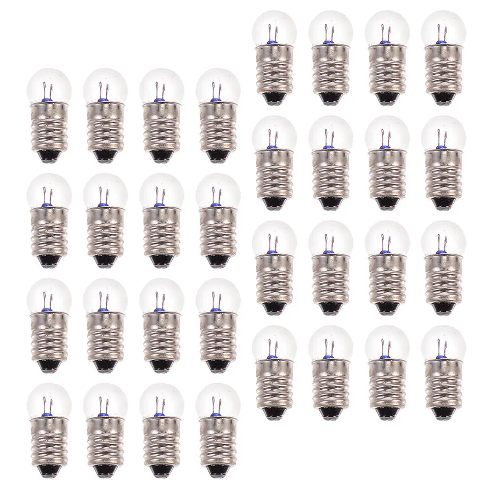 50 pz Esperimento di Fisica Lampadine Elettriche Piccola Vite Perline Luce Set di Sostituzione Accessori di Illuminazione Ad Alta Luminosità 2.5 V