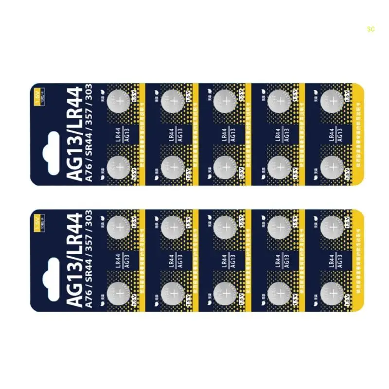 AG13/L1154/LR44 แบตเตอรี่เซลล์ปุ่มเหรียญเซลล์แบตเตอรี่พกพาและติดตั้งDropshipping