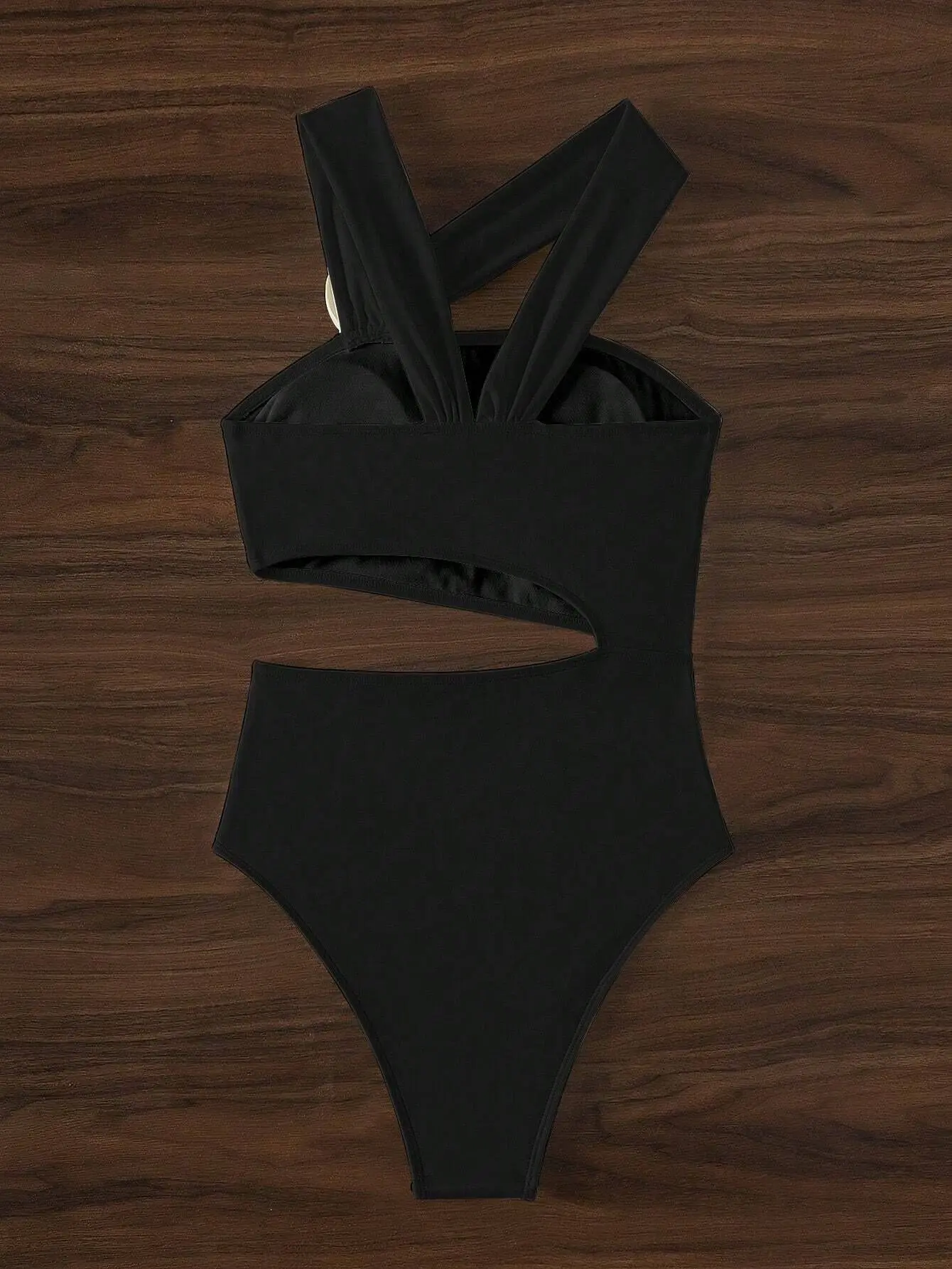 2026 New Sexy 3D Flower One Piece Swimsuit Solid Color Bathing Suit Monokini Female Swimwear Hollow Out Swimming Suit for Women