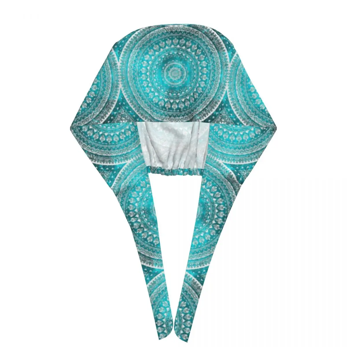 Mandala Turquoise Scrub Hat Doctor Working Surgical Cap Men Women Adjustable Nursing Caps for Dentist