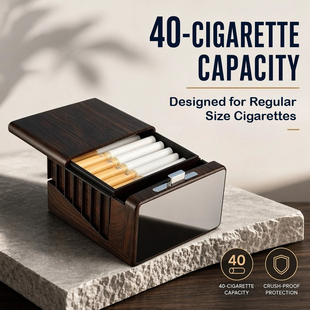 Men Accessories Usa - Large Capacity Cigarette Case,Automatic Pop-up Cigarette