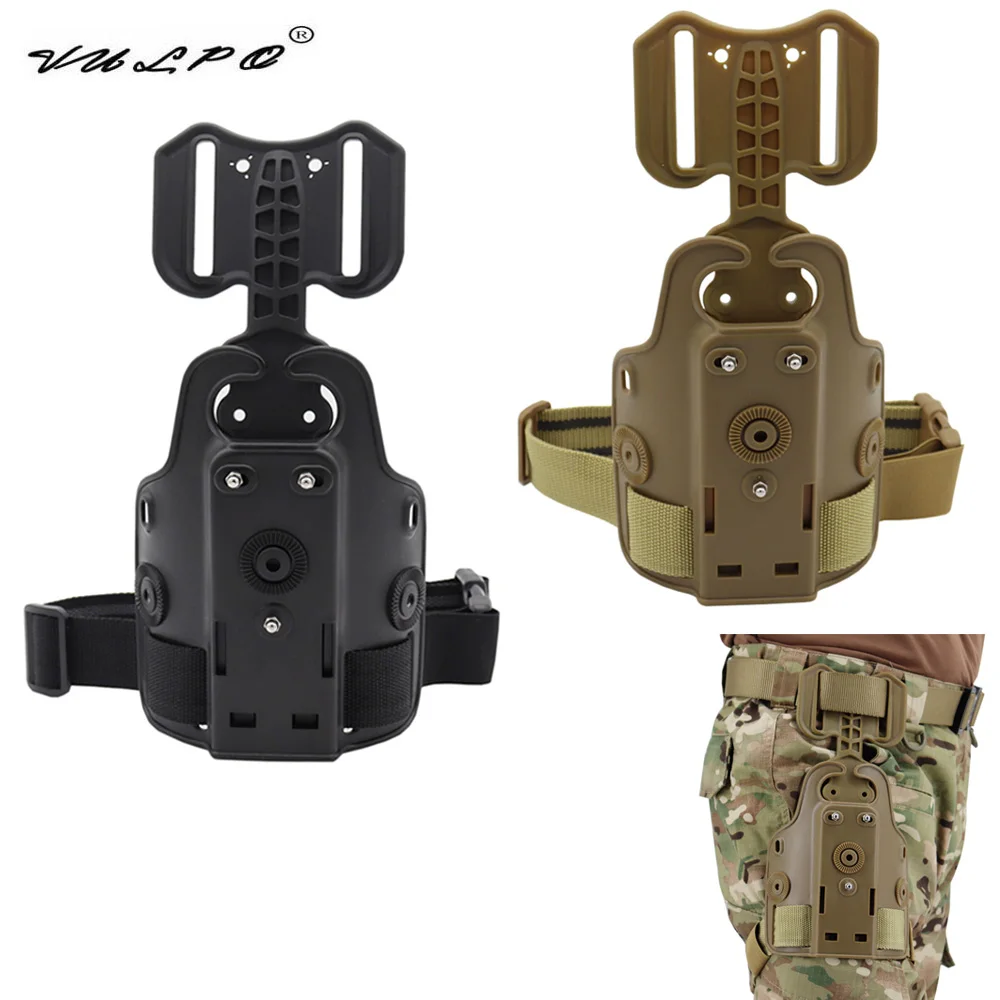 

VULPO Tactical Drop Leg Holster Platform For Glock 17 19 Beretta M9 Sig P226 Airsoft Drop Thigh Pistol Holster Adapter